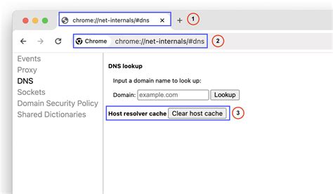 how to delete dns cache in chrome