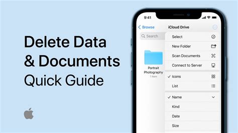 how to delete documents and data from instagram on iphone