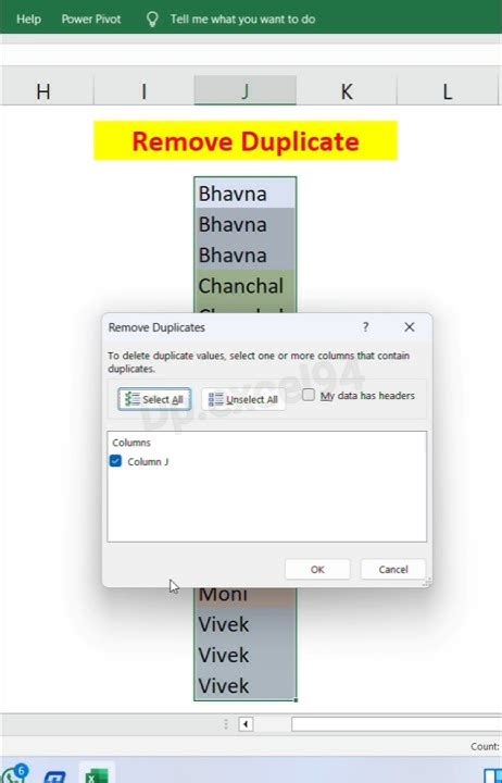 how to delete double text in excel