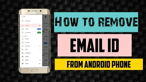 how to delete email id on android
