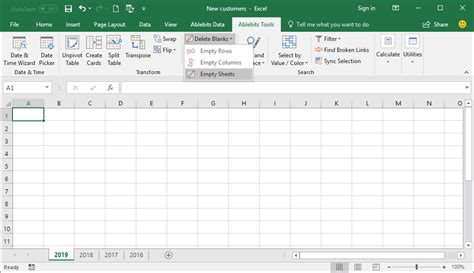 how to delete empty lines in excel spreadsheet