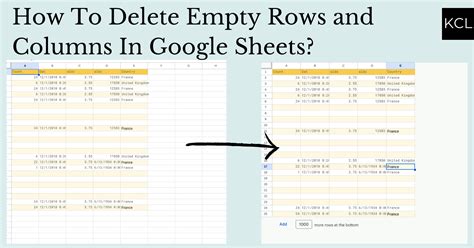 How To Delete Empty Rows On Google Sheets