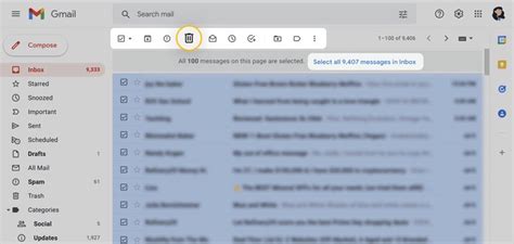 how to delete entire gmail inbox