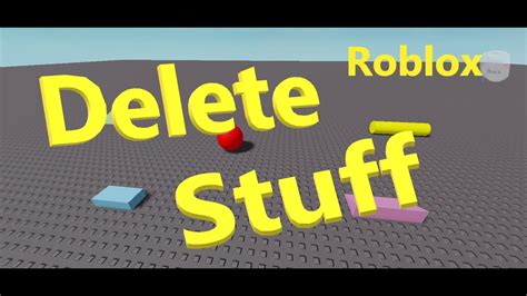 how to delete everything on roblox studio