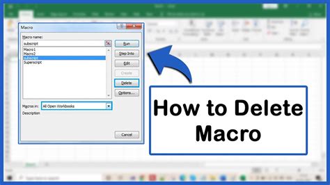 Delete Excel Macro