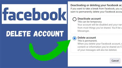 how to delete facebook account from another device