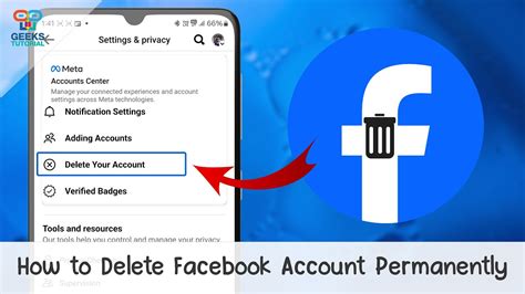 how to delete fb account permanently from web browser