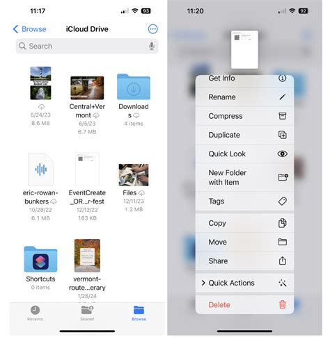 how to delete file on iphone