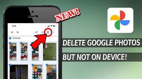 how to delete files from google photos but not device