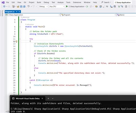 How To Delete Files In Folder And Subfolders In C#