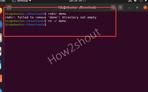 how to delete folder in linux ubuntu