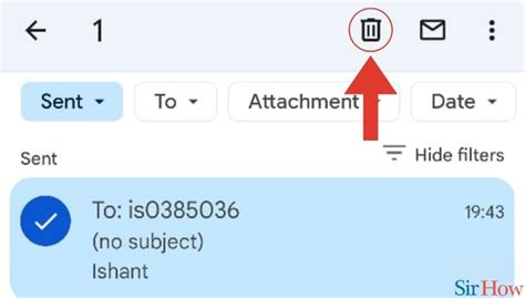 how to delete forwarded email in gmail app