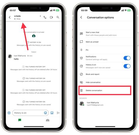 how to delete frequent chat in google chat
