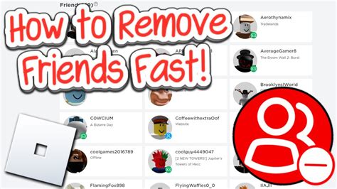 How To Delete Friends In Roblox Fast