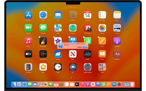 how to delete from home screen mac