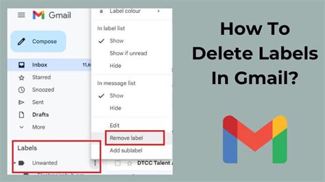 how to delete gmail labels iphone