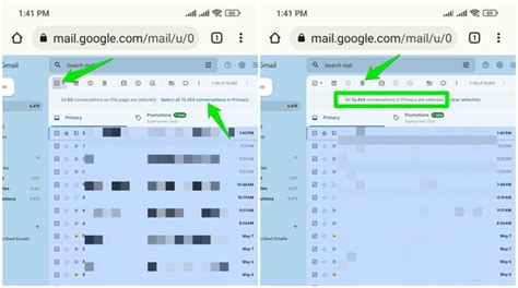 how to delete gmail messages in bulk on android
