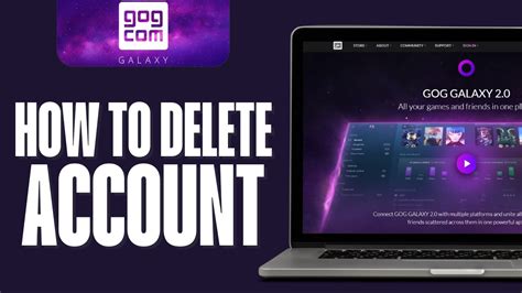 how to delete gog galaxy account