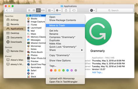 how to delete grammarly from my computer
