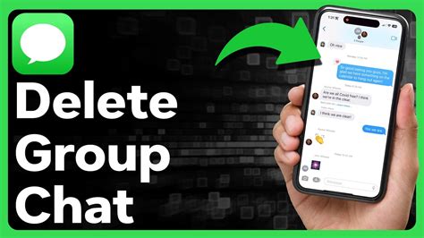 how to delete group chat in messages