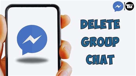 how to delete group chat in messenger if you are the admin