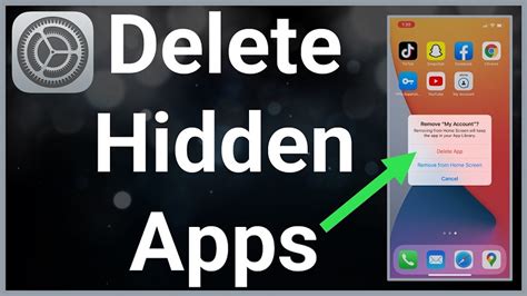 how to delete hidden apps on ios