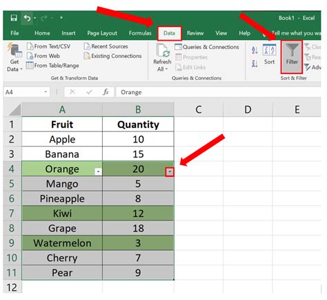 how to delete highlighted rows in excel