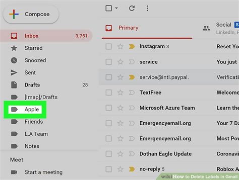 how to delete labels in my gmail account