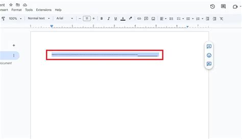 how to delete lines from google docs