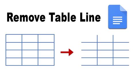how to delete lines in table docs