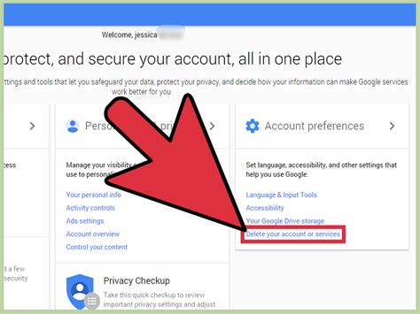 how to delete mail from google account