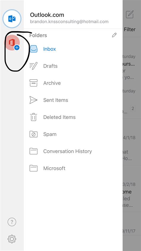 how to delete mail in outlook app
