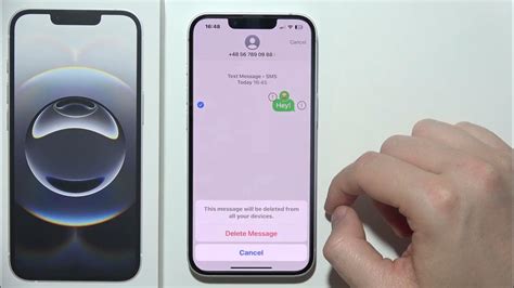 how to delete messages on iphone 16e