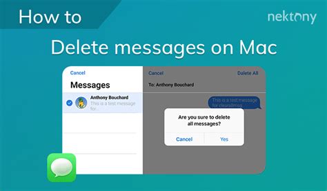 how to delete messages stored on mac