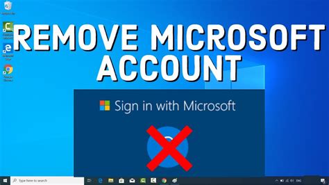 how to delete microsoft account from computer windows 10