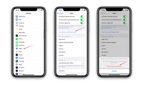 how to delete mobile data history on iphone