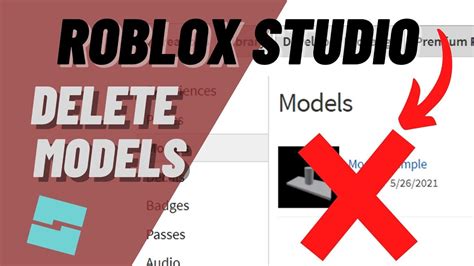 how to delete models on roblox studio