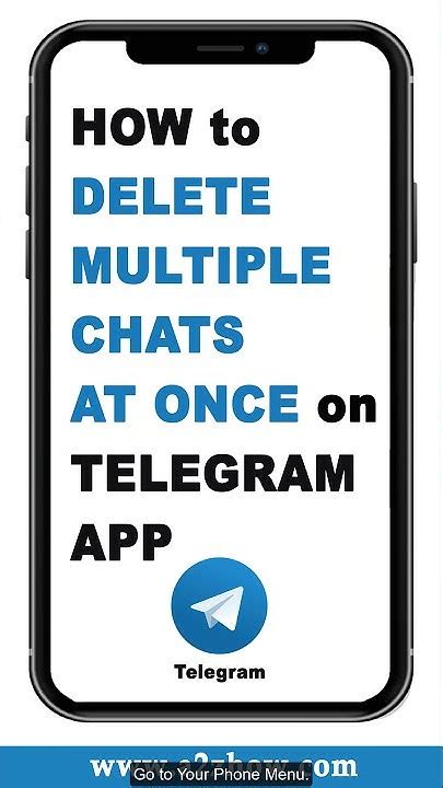 how to delete multiple chats in telegram desktop