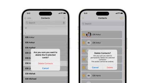 how to delete multiple contacts from iphone 16
