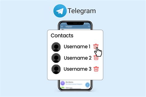 how to delete multiple contacts in telegram iphone