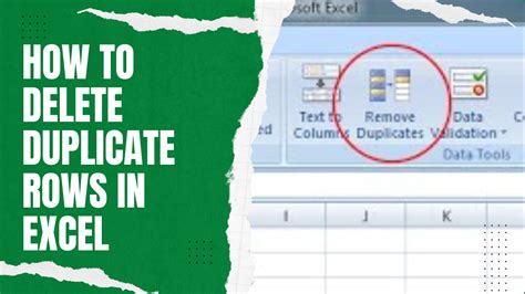 how to delete multiple duplicate cells in excel