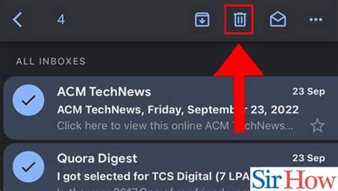 how to delete multiple emails from gmail app on iphone