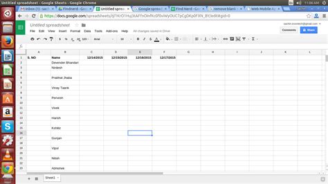 how to delete multiple empty rows in google sheets