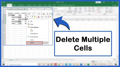 how to delete multiple instances in excel
