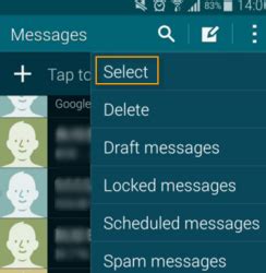 how to delete multiple messages on android