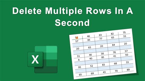 how to delete multiple rows in excel with same value