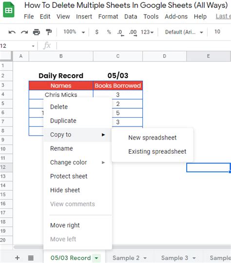 How to Delete NonContiguous Rows in a Google Sheets Spreadsheet