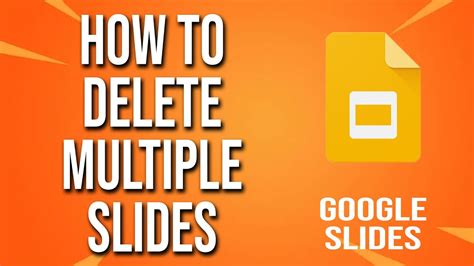 how to delete multiple slideshows in google slides
