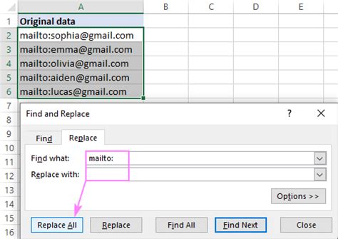 how to delete multiple text in excel
