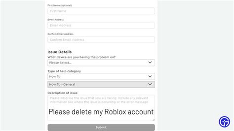 how to delete my email in roblox